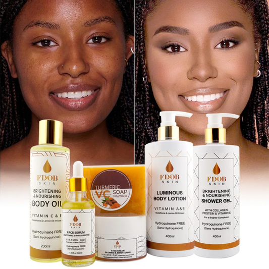 6 produits de la gamme caramelis pour peaux grasses et Mixte